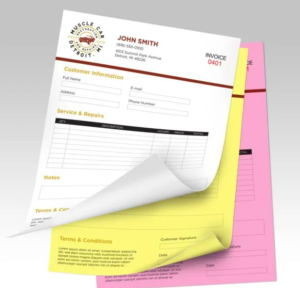 3-part NCR Forms w Variable Numbering - Priming USA