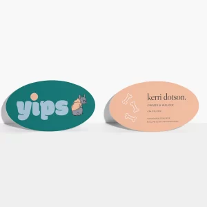 Oval Business Cards